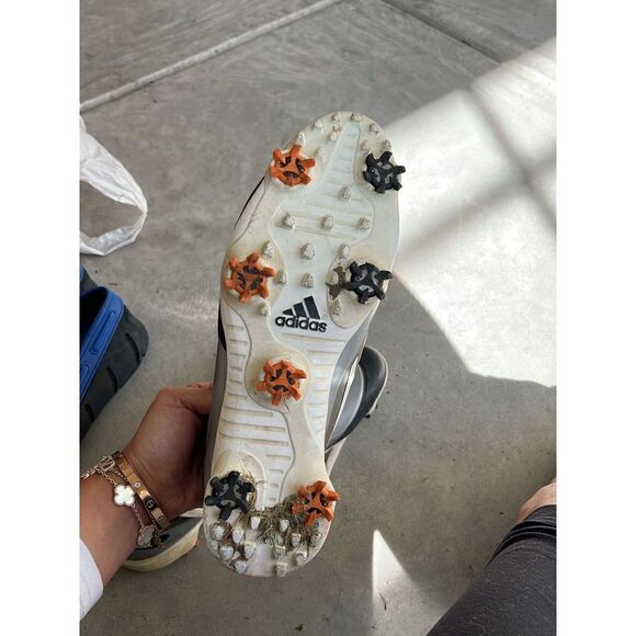 Adidas Adizero Golf Cleats Sneakers Shoes Grey size 10.5 - Picture 2 of 3